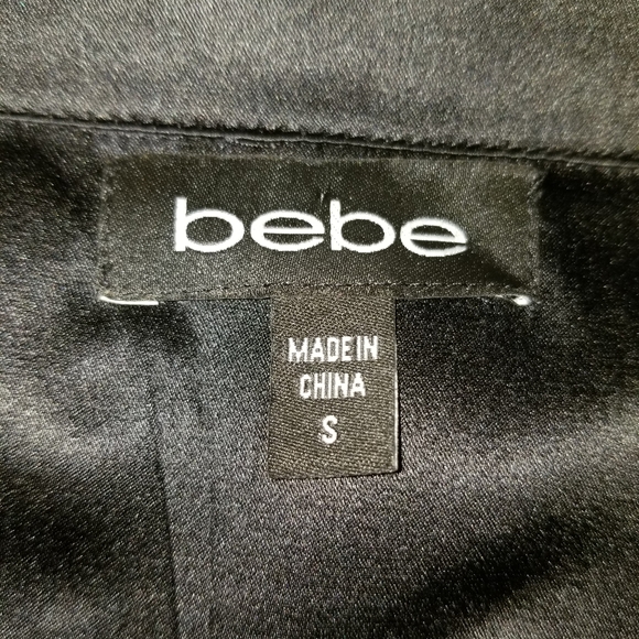 bebe black button down blouse - Picture 12 of 13